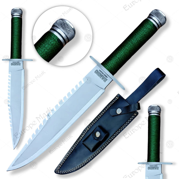 Rambo First Blood Part I Knife Replica UK 14 Inch Survival Movie Knife ...
