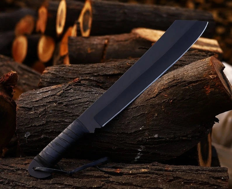 Rambo IV Survival Machete Replica – 18 Inch High Carbon Steel UK ...
