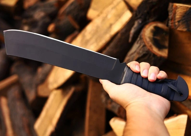 Rambo IV Survival Machete Replica – 18 Inch High Carbon Steel UK ...