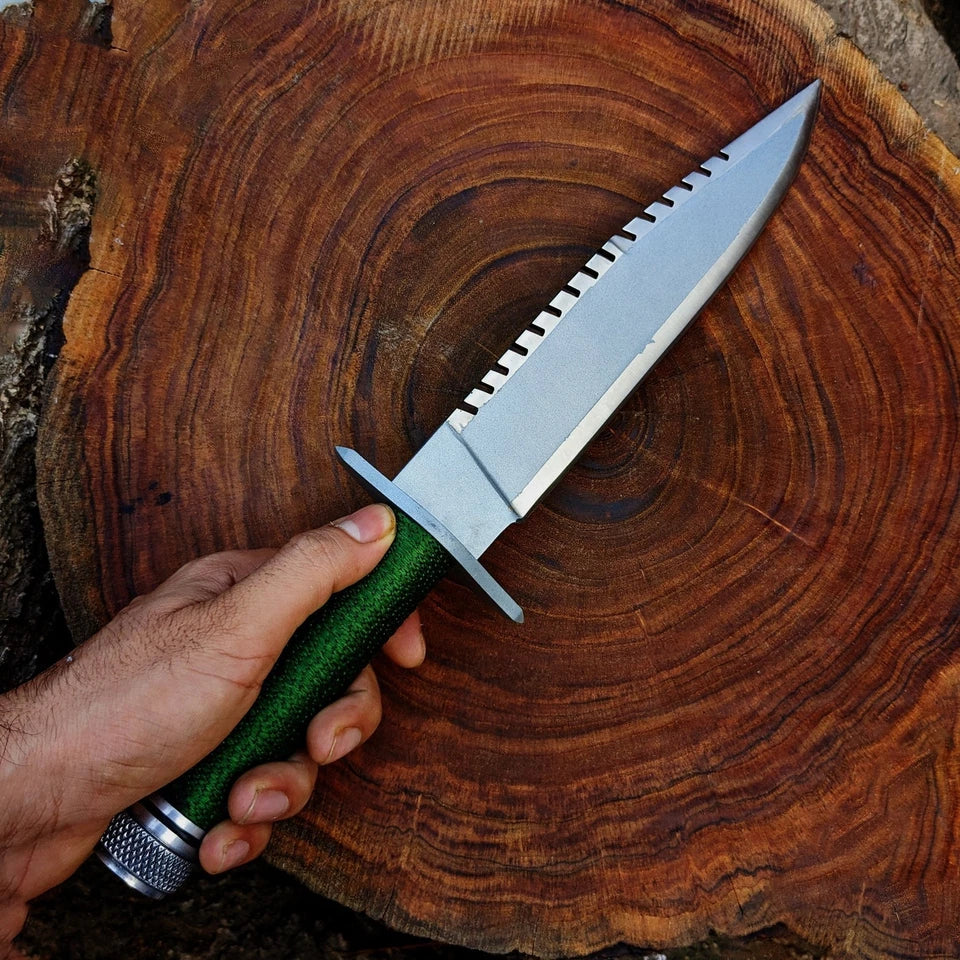 Rambo First Blood Part I Knife Replica UK 14 Inch Survival Movie Knife ...